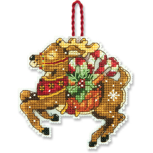70-08916 • Набор для вышивания крестом "Олень. Украшение" • "Reindeer Ornament" DIMENSIONS