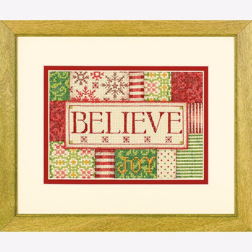 70-08921 • Набор для вышивания крестом "Верить. Украшение" • "Believe" DIMENSIONS