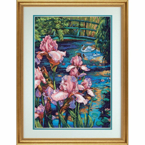 70-35264 • Набор для вышивания крестом "Ирисы и лебедь" • "Iris and Swan" DIMENSIONS Gold Collection