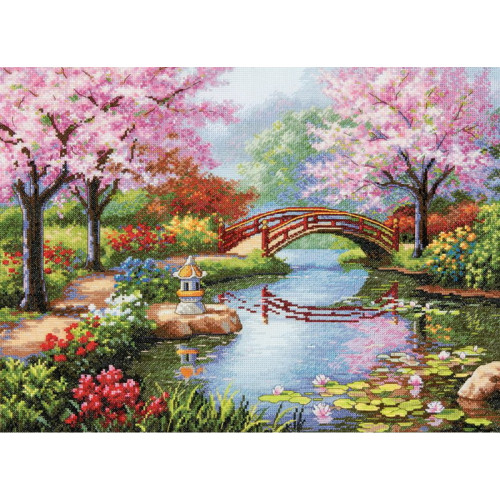 70-35313 • Набор для вышивания крестом "Японский сад" • "Japanese Garden" DIMENSIONS Gold Collection