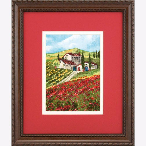 70-65134 • Набор для вышивания крестом "Маковое поле" • "Poppy Fields" DIMENSIONS