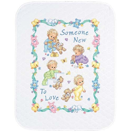 72963 • Набор для вышивания одеяла крестом "Новорожденный" • "Someone New Baby Quilt" DIMENSIONS