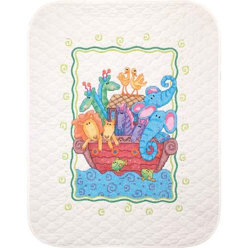 73125 - Набір для вишивання ковдри хрестом "Ноїв Ковчег" - "Noah's Ark Quilt" DIMENSIONS