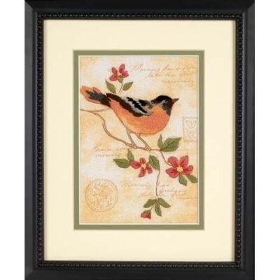 06237 • Набор для вышивания гладью "Яркая иволга//Elegant Oriole" DIMENSIONS