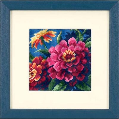 07213 • Набор для вышивания гобеленом "Цинния//Zinnias" DIMENSIONS