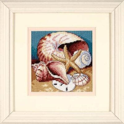 07219 • Набор для вышивания гобеленом "Ракушки//Shell Collage" DIMENSIONS