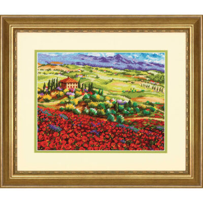 71-20084 • Набор для вышивания гобеленом "Тосканские маки//Tuscan Poppies" DIMENSIONS