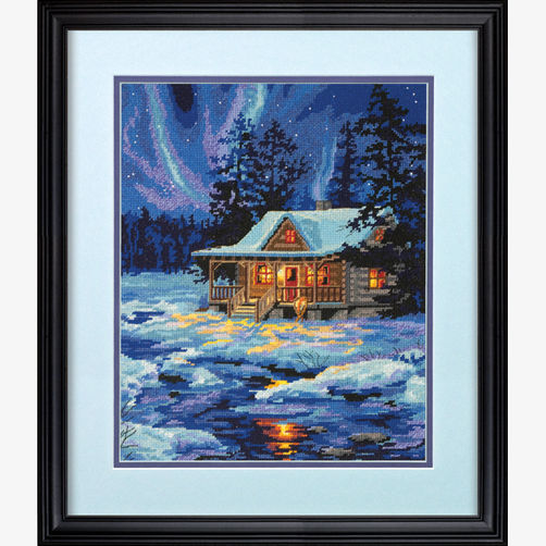 72-20072 • Набор для вышивания гобеленом "Зимняя хижина//Winter Sky Cabin" DIMENSIONS