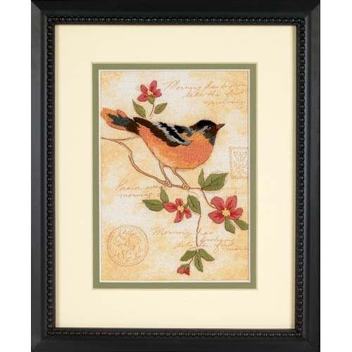 06237 • Набор для вышивания гладью "Яркая иволга//Elegant Oriole" DIMENSIONS