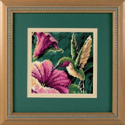 07210 - Набір для вишивання гобеленом "Колібрі//Hummingbird Drama" DIMENSIONS