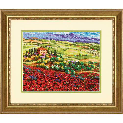 71-20084 • Набор для вышивания гобеленом "Тосканские маки//Tuscan Poppies" DIMENSIONS