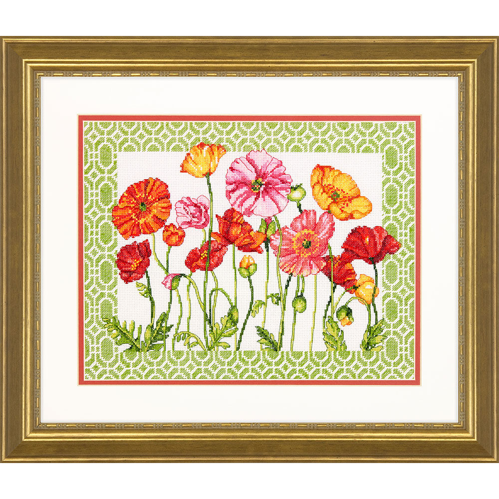 70-35350 • Набор для вышивания крестом "Маки" • "Poppy Pattern" DIMENSIONS