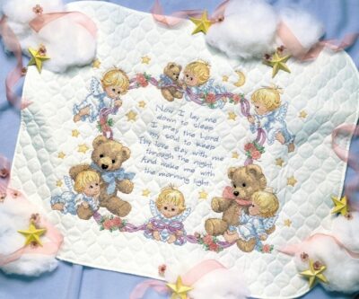 03194 • Набор для вышивания одеяла крестом "Ночная молитва" • "Nighttime Prayer Quilt" DIMENSIONS
