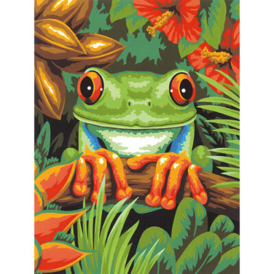 73-91617 • Набор для рисования красками по номерам "Древесная лягушка" • "Tree Frog" Dimensions Paint Works