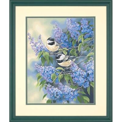91361 • Набор для рисования красками по номерам "Птицы и сирень" • "Chickadees and Lilacs" Dimensions Paint Works