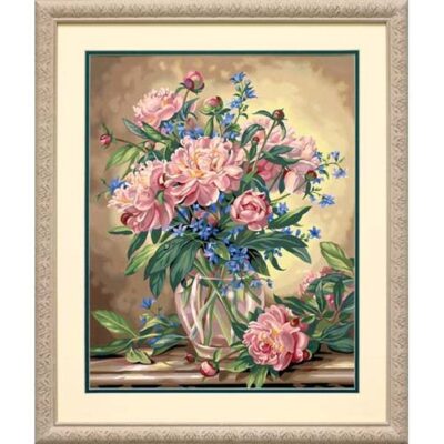 91382 • Набор для рисования красками по номерам "Пионы в вазе" • "Peony Floral" Dimensions Paint Works