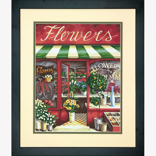 73-91442 • Набор для рисования красками по номерам "Цветочный магазин" • "Flower Shoppe" Dimensions Paint Works