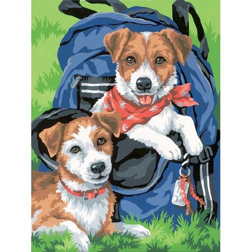 91150 • Набор для рисования красками по номерам "Рюкзак для друзей" • "Back Pack Buddies" Dimensions Paint Works