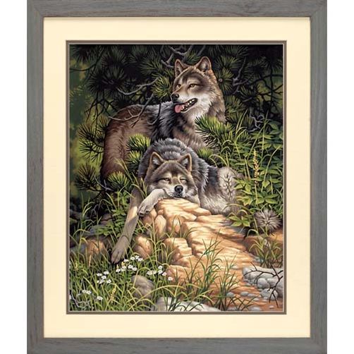91416 • Набор для рисования красками по номерам "Дикие и свободные волки" • "Wild and Free Wolves" Dimensions Paint Works