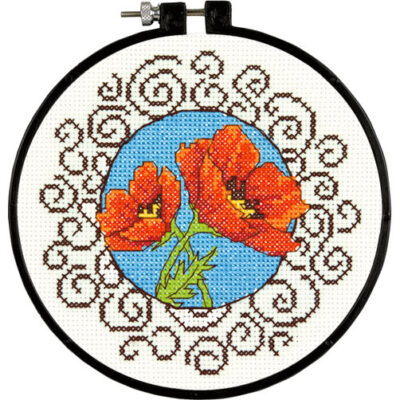 72-73825 Набор для вышивания крестом "Маки" • "Poppies" DIMENSIONS