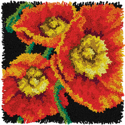 72-75205 Набор для ковровой техники "Маки//Poppies" DIMENSIONS
