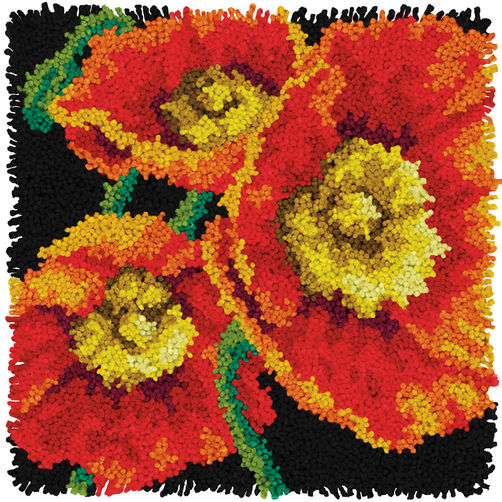72-75205 Набор для ковровой техники "Маки//Poppies" DIMENSIONS