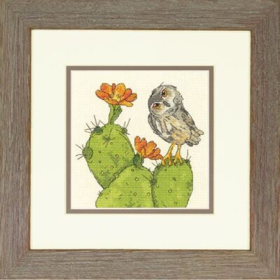 70-65184 Набор для вышивания крестом "Колючая сова//Prickly Owl" DIMENSIONS