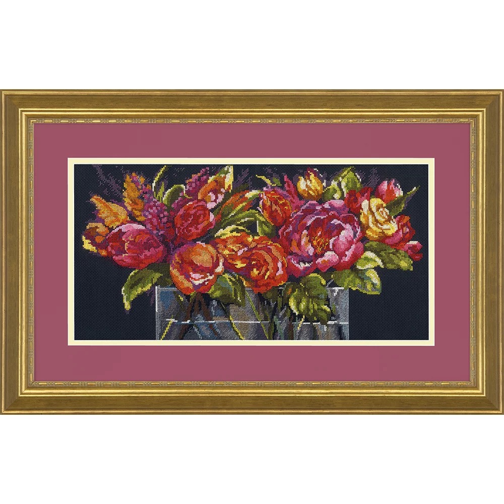 70-35364 Набір для вишивання хрестом "Квіти радості//Flowers of Joy" DIMENSIONS