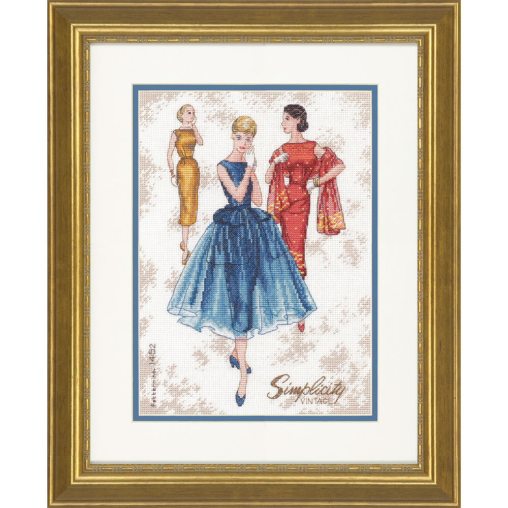 70-35369 Набор для вышивания крестом "Винтаж//Simplicity Vintage" DIMENSIONS