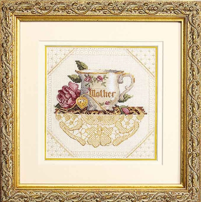 06709 Набор для вышивания крестом "Mother//Мамина чашка" DIMENSIONS 06709 Набор для вышивания крестом "Mother//Мамина чашка" DIMENSIONS