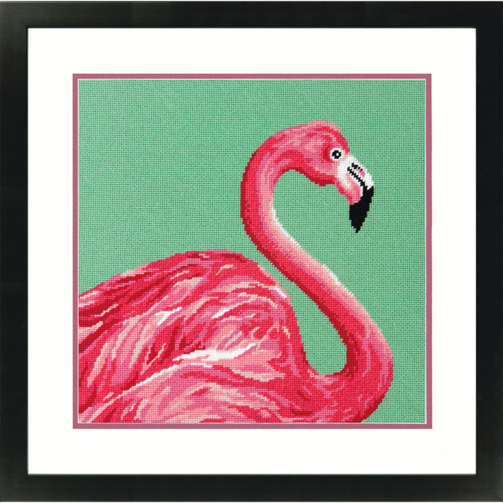 71-20086 Набор для вышивки (гобелен) " Pink Flamingo • Розовый фламинго" DIMENSIONS