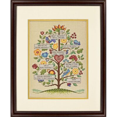 70-73817 Набор для вышивания крестом " Vintage Family Tree • Семейное древо (винтажный стиль)" DIMENSIONS