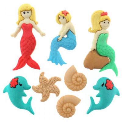 6556 Декоративные пуговицы. Русалочки | Dress it up США
