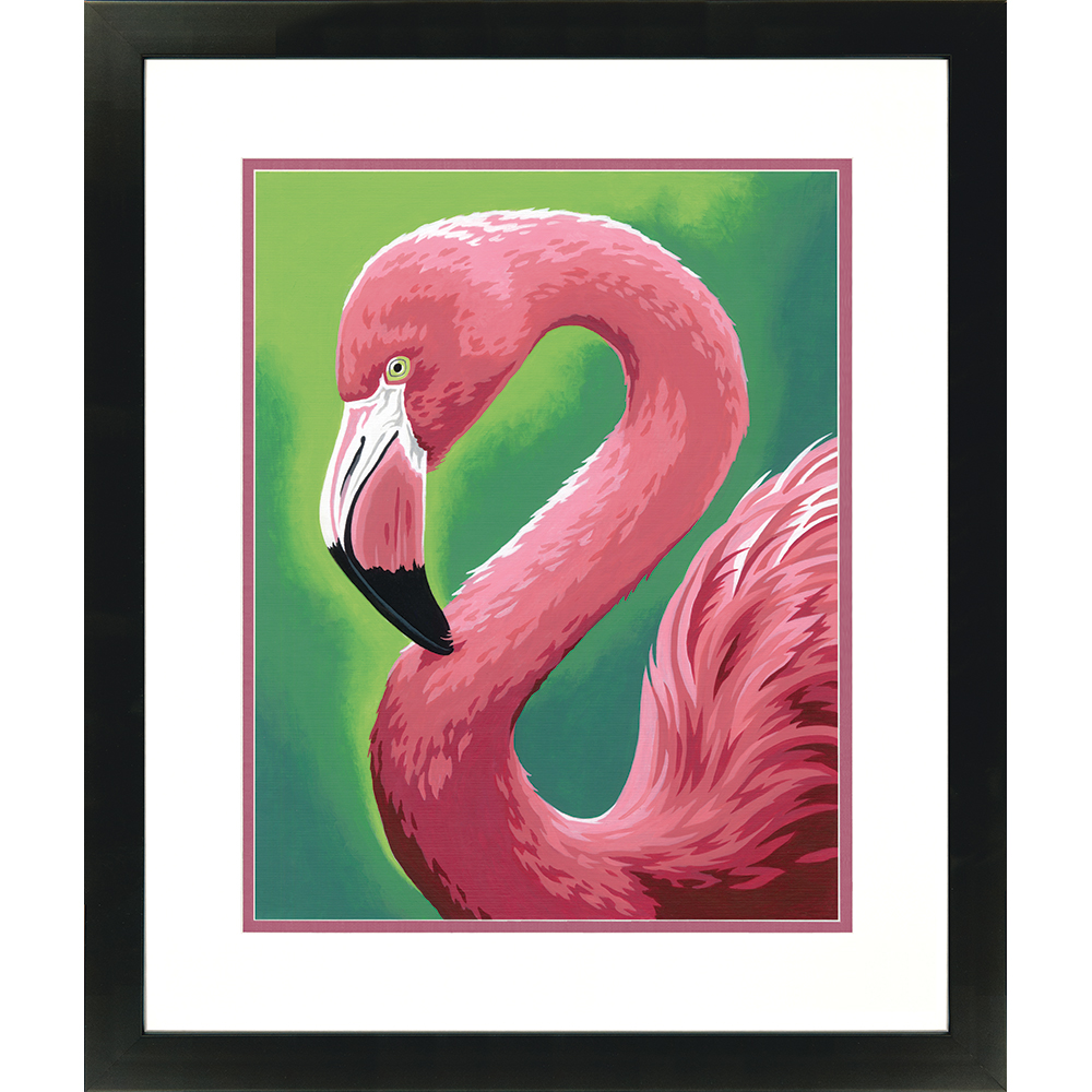73-91677 Набор для рисования красками по номерам "Фламинго • Flamingo Fun" DIMENSIONS