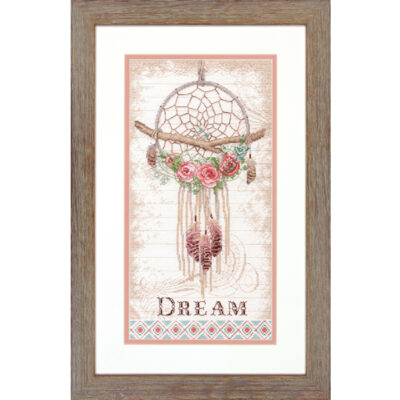 70-35375 Набор для вышивания крестом "Цветочный ловец снов • Floral Dream Catcher" DIMENSIONS