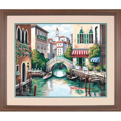 91303 Набор для рисования красками по номерам "Живописный канал • Scenic Canal" DIMENSIONS