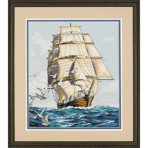 03886 Набор для вышивания крестом "Clipper Ship Voyage • Морское путешествие" DIMENSIONS