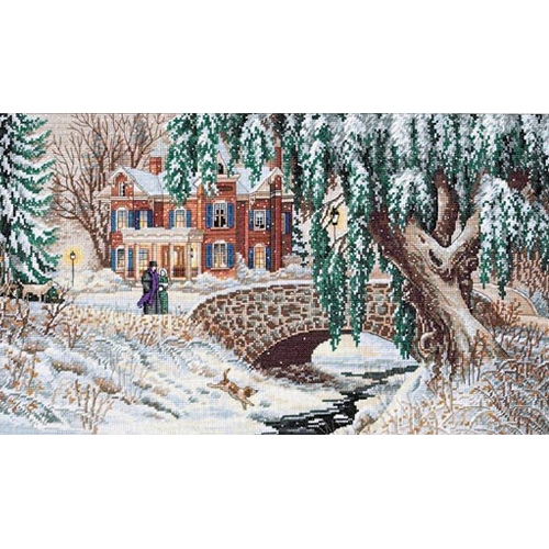 35111 Набір для вишивання хрестом "Winter Lace - Зимові мережива" DIMENSIONS (Копіювати)