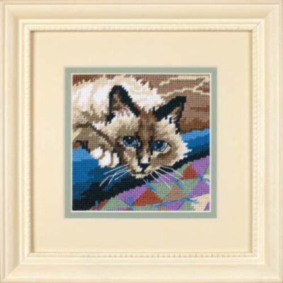 7228 Набір для вишивання (гобелен) "Cuddly Cat - Милий котик" DIMENSIONS