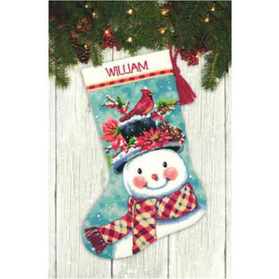 71-09159 Набор для вышивания гобеленом "Seasonal Snowman • Снеговик" DIMENSIONS