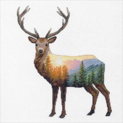 70-35387 Набор для вышивания крестом "Deer scene • Олень" DIMENSIONS