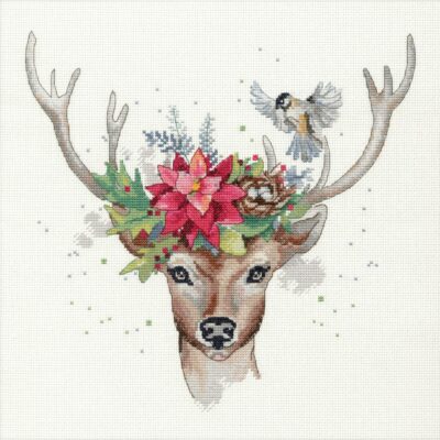 70-08981 Набор для вышивания "Woodland deer • Лесной олень" DIMENSIONS
