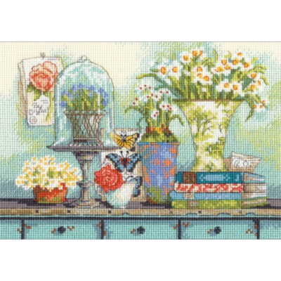 70-65194 Набор для вышивания крестом "Garden collectibles • Садовые предметы" DIMENSIONS