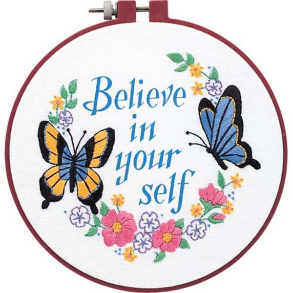 72409 Набор для вышивания крестом гладью "Believe in yourself • Верь в себя" DIMENSIONS