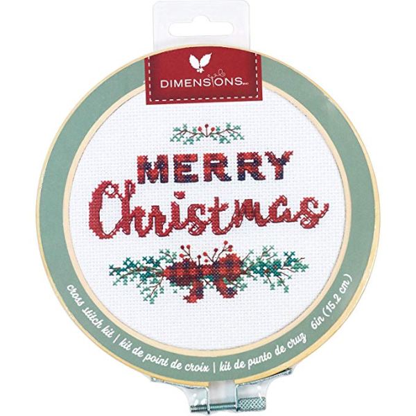 72-76043 Набір для вишивання хрестом "Merry Christmas - Щасливого Різдва" DIMENSIONS
