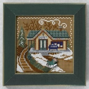 Набор для вышивания "Train Depot • Железнодорожная станция" Mill Hill MH146304
