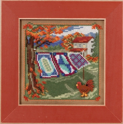 Набор для вышивания "Country Quilts • Сельские одеяла" Mill Hill MH141621