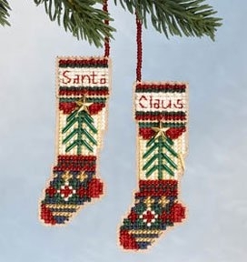 Набор для вышивания "Santa's Stockings • Чулки Санты" Mill Hill MH166304