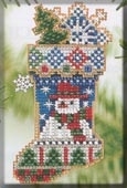 Набор для вышивания "Mr. Snowflake Stocking • Чулок" Mill Hill MHCS45
