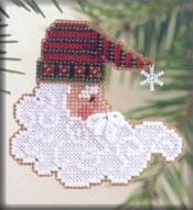 Набор для вышивания "Twinkle Claus • Мерцание Санты" Mill Hill MHCSF35